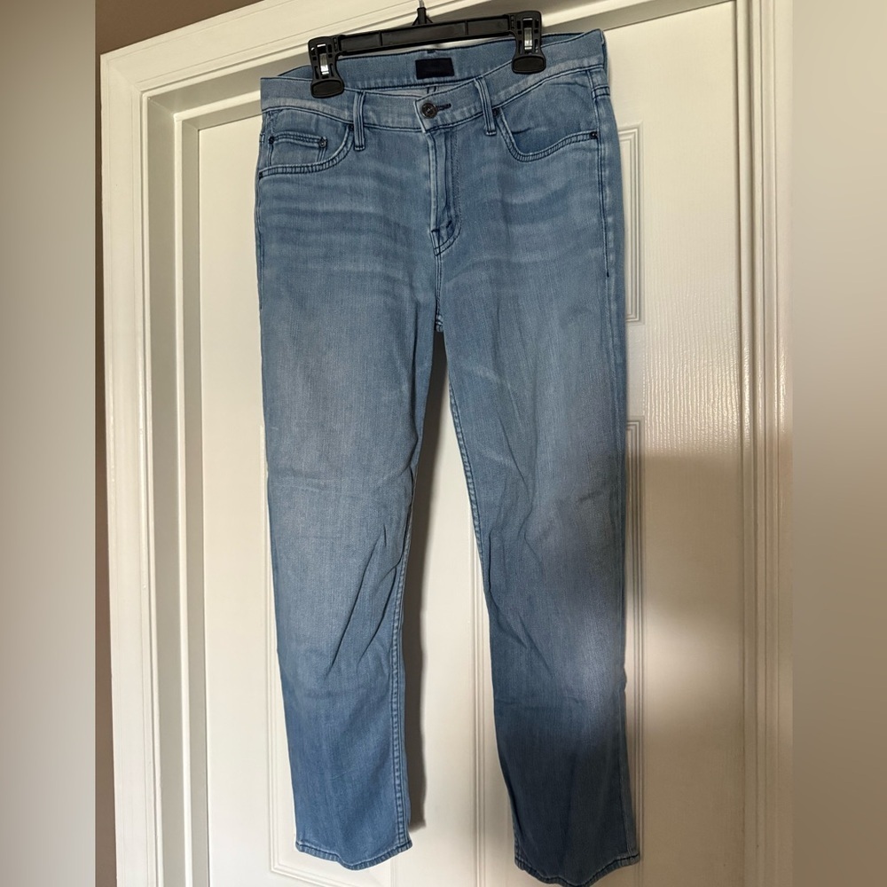 Mother The Dropout Jeans Size 25 Coastline Light Wash Lightweight Denim - Picture 2 of 11